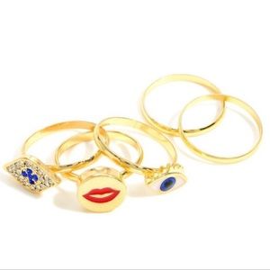 5 Fun Rings Featuring Eyes and Lips